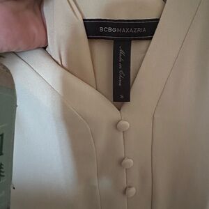 BCBGMaxAzria Cream Pantsuit